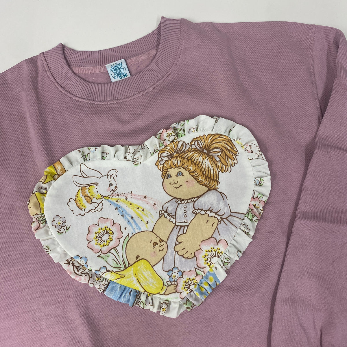 Custom Reworked Heart Duvet Jumper In This Fabric