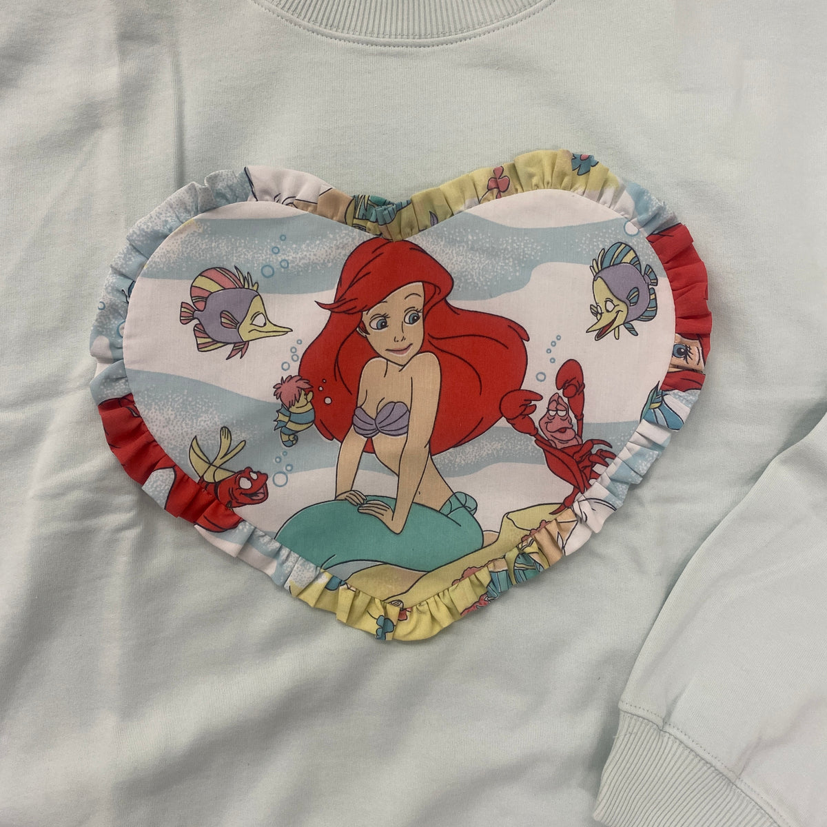 Custom Reworked Heart Duvet Jumper In This Fabric
