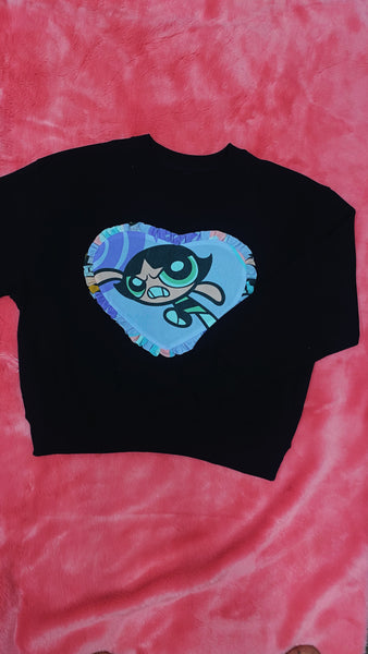 Custom Reworked Heart Duvet Jumper In This Fabric