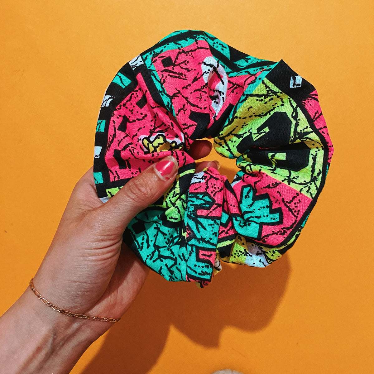 90’s scrunchies - Made from reworked duvets!