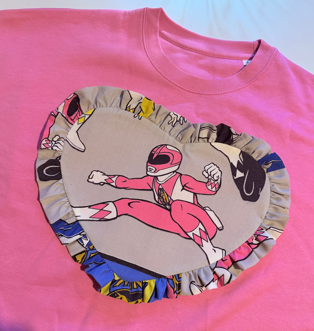 Custom Reworked Heart Duvet Jumper In This Fabric