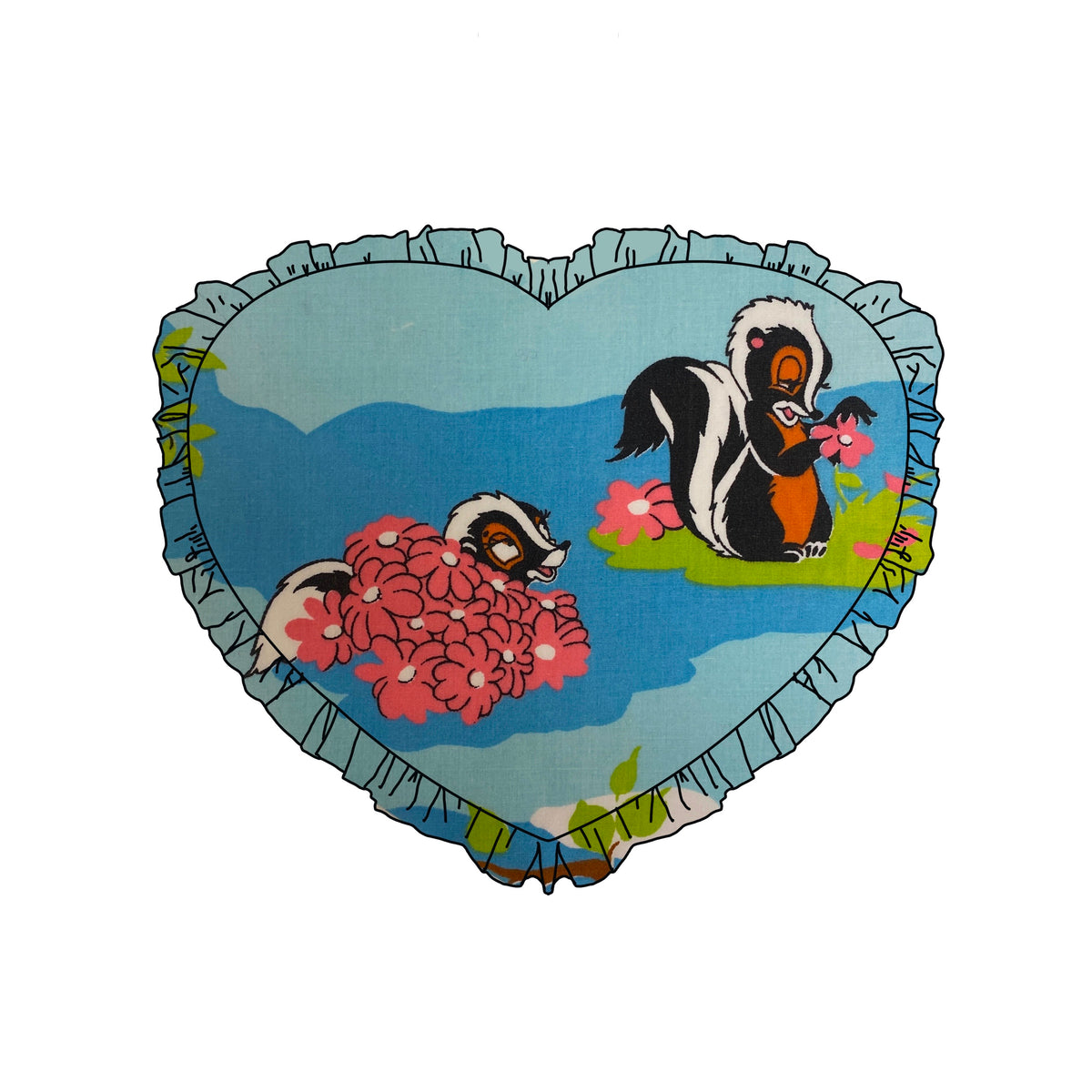 Custom Reworked Heart Duvet Jumper In This Fabric