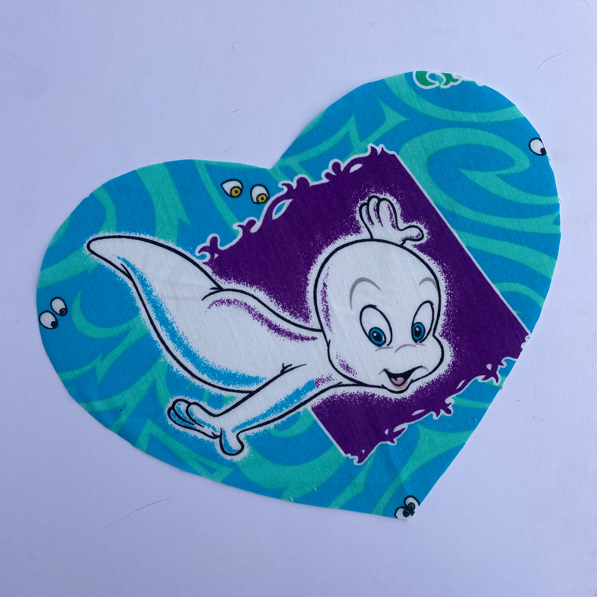 Custom Reworked Heart Duvet Jumper In This Fabric