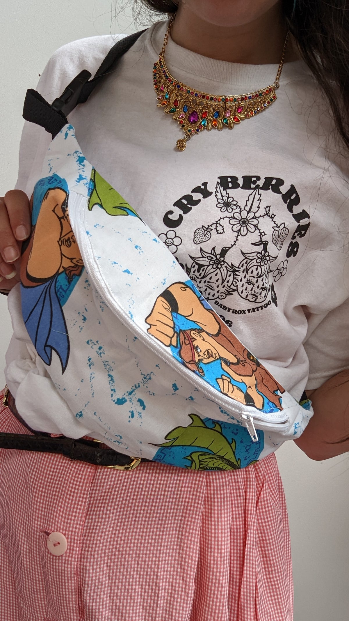 Reworked Duvet Cover bumbag.