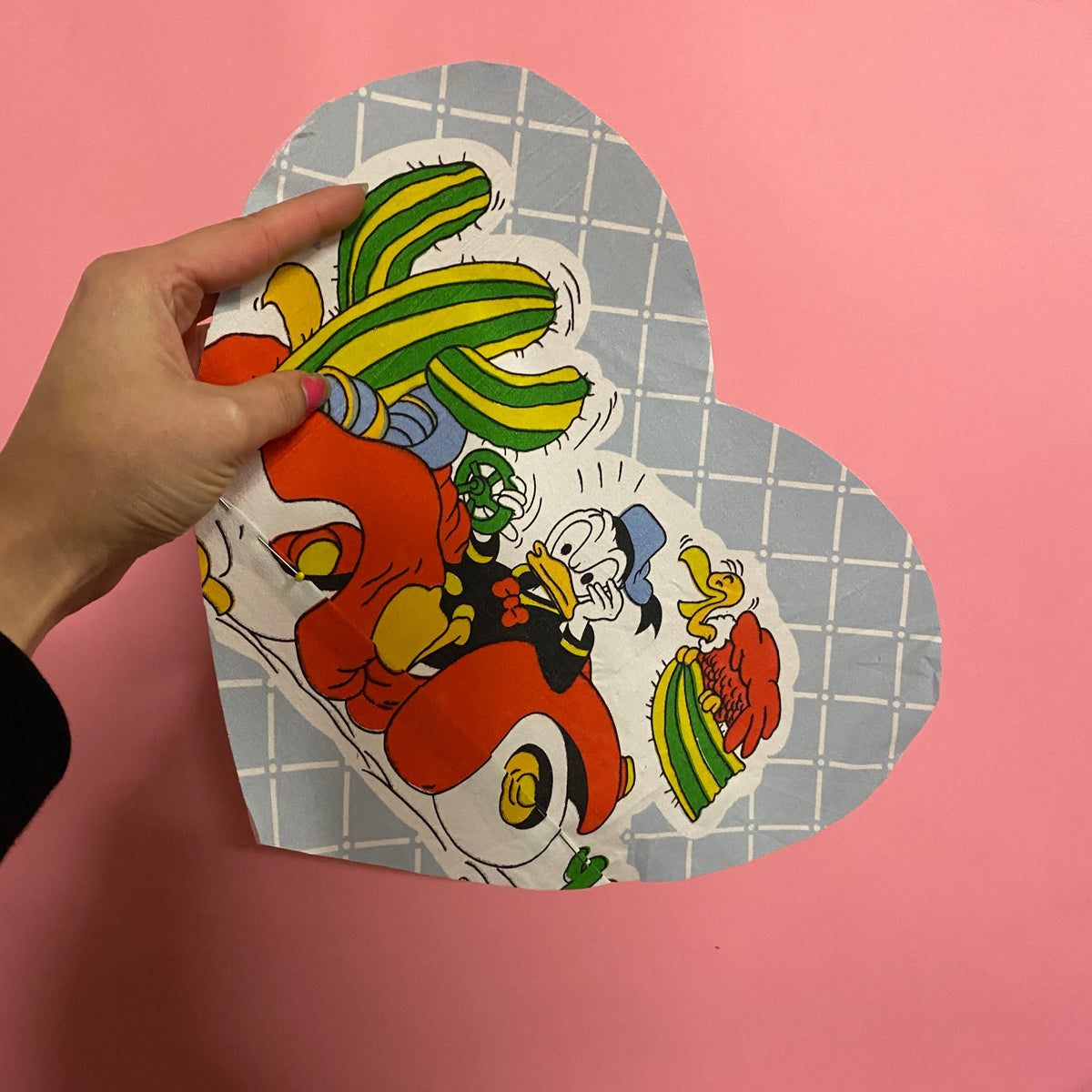 Custom Reworked Heart Duvet Jumper In This Fabric