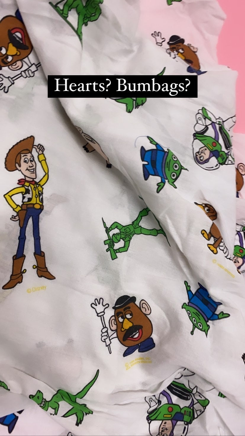 Custom Reworked Heart Duvet Jumper In This Fabric