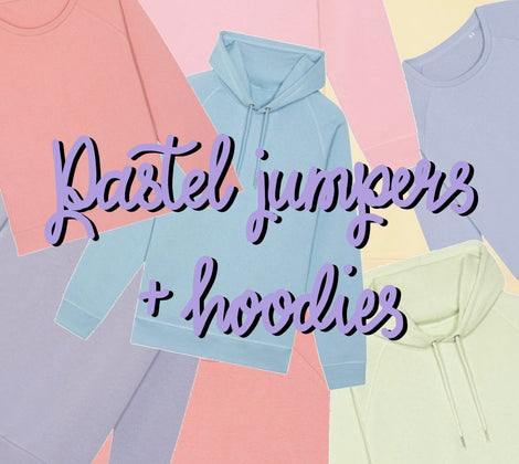 Pastel Jumpers / Hoodies Available