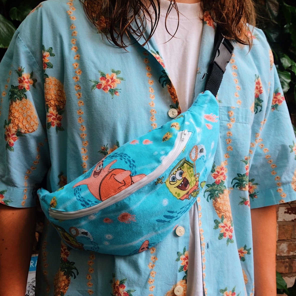 90's fabric bumbag (No.13)