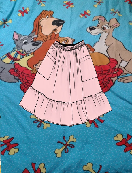 Repurposed Duvet Cover Skirt - Choose Your Size!