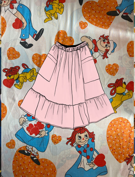 Repurposed Duvet Cover Skirt - Choose Your Size!