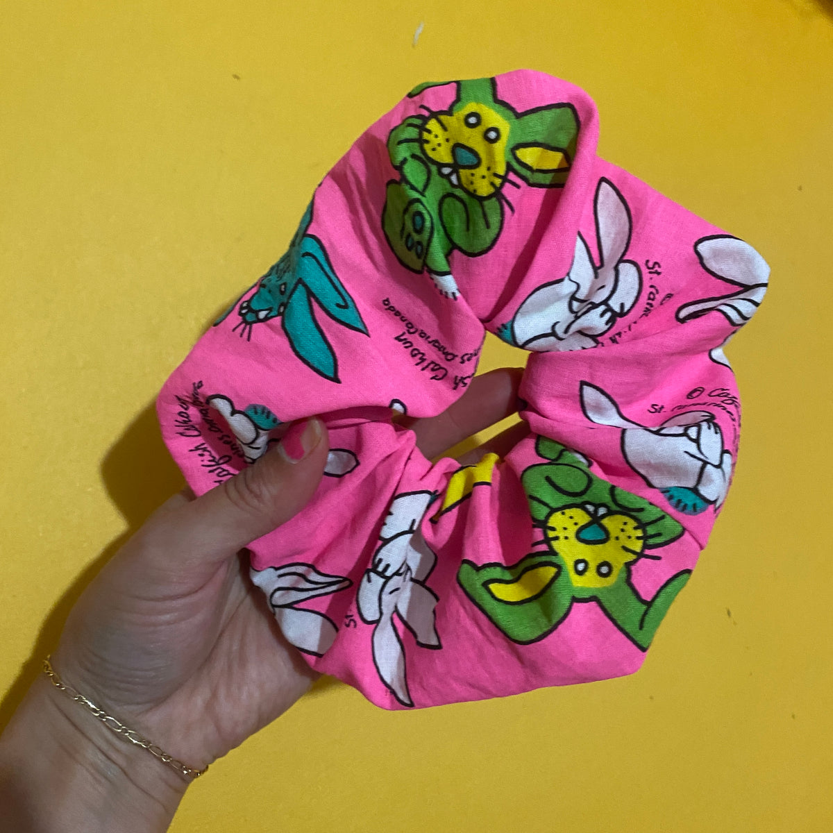 90’s scrunchies - Made from reworked duvets!