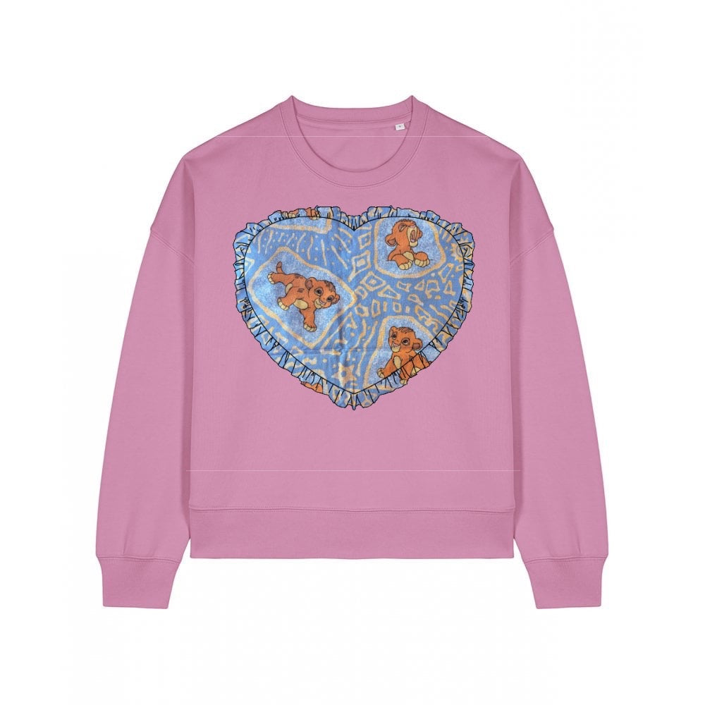 Custom Reworked Heart Duvet Jumper In This Fabric