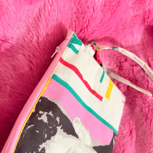 NKOTB bed sheet clutch bag