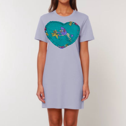 Custom Reworked Heart Duvet Jumper In This Fabric