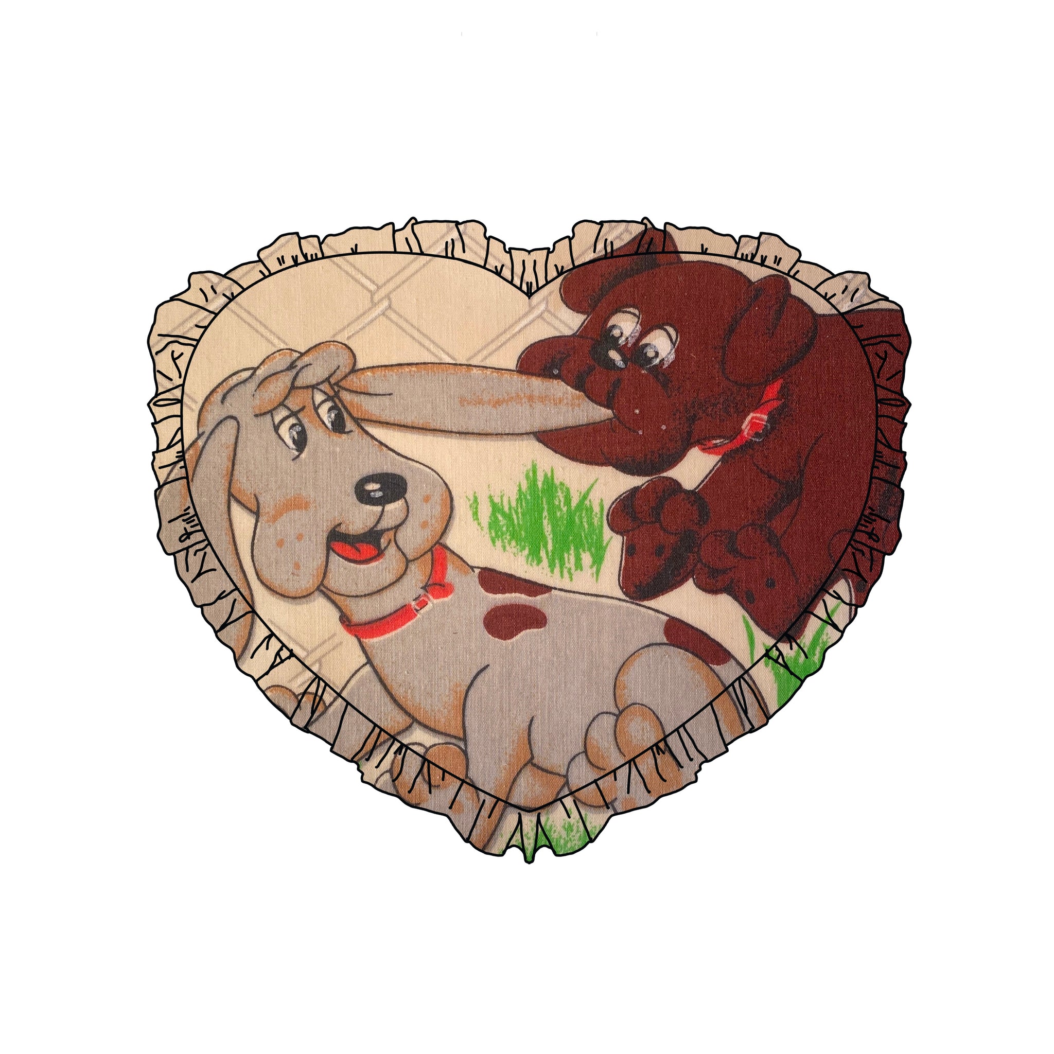 Custom Reworked Heart Duvet Jumper In This Fabric