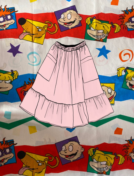 Repurposed Duvet Cover Skirt - Choose Your Size!