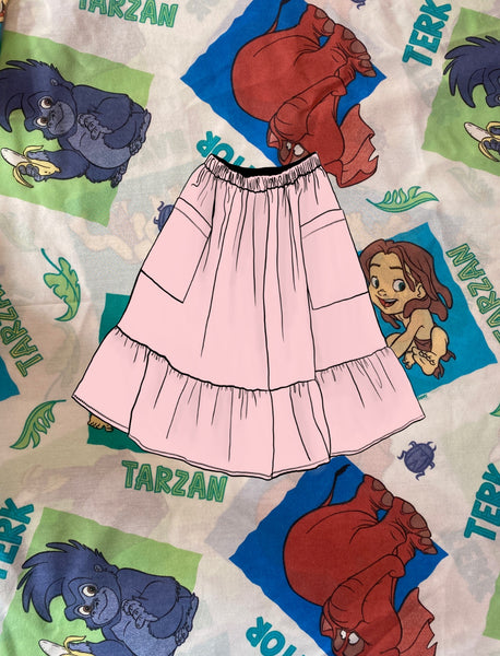 Repurposed Duvet Cover Skirt - Choose Your Size!