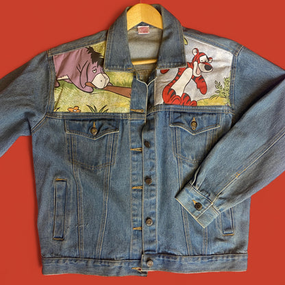 Denim Jacket made with Reworked Duvet Cover.