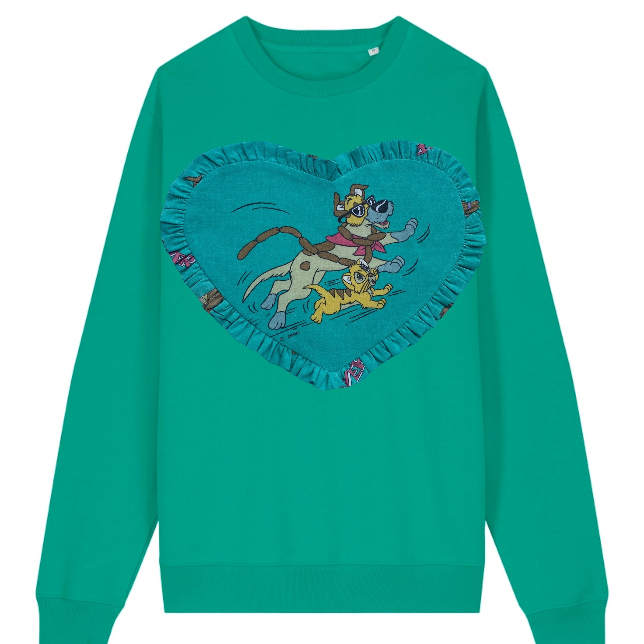 Custom Reworked Heart Duvet Jumper In This Fabric