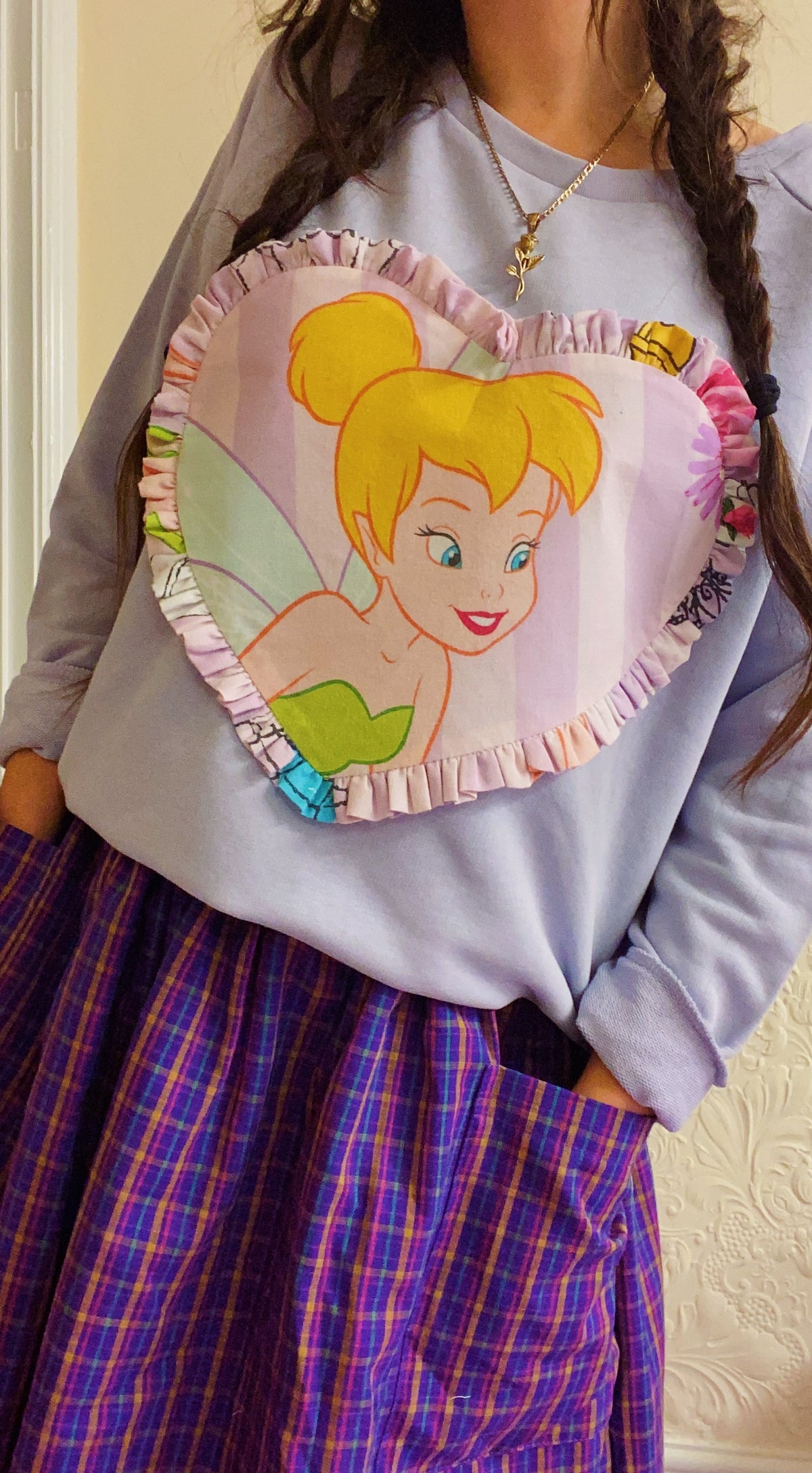 Custom Reworked Heart Duvet Jumper In This Fabric