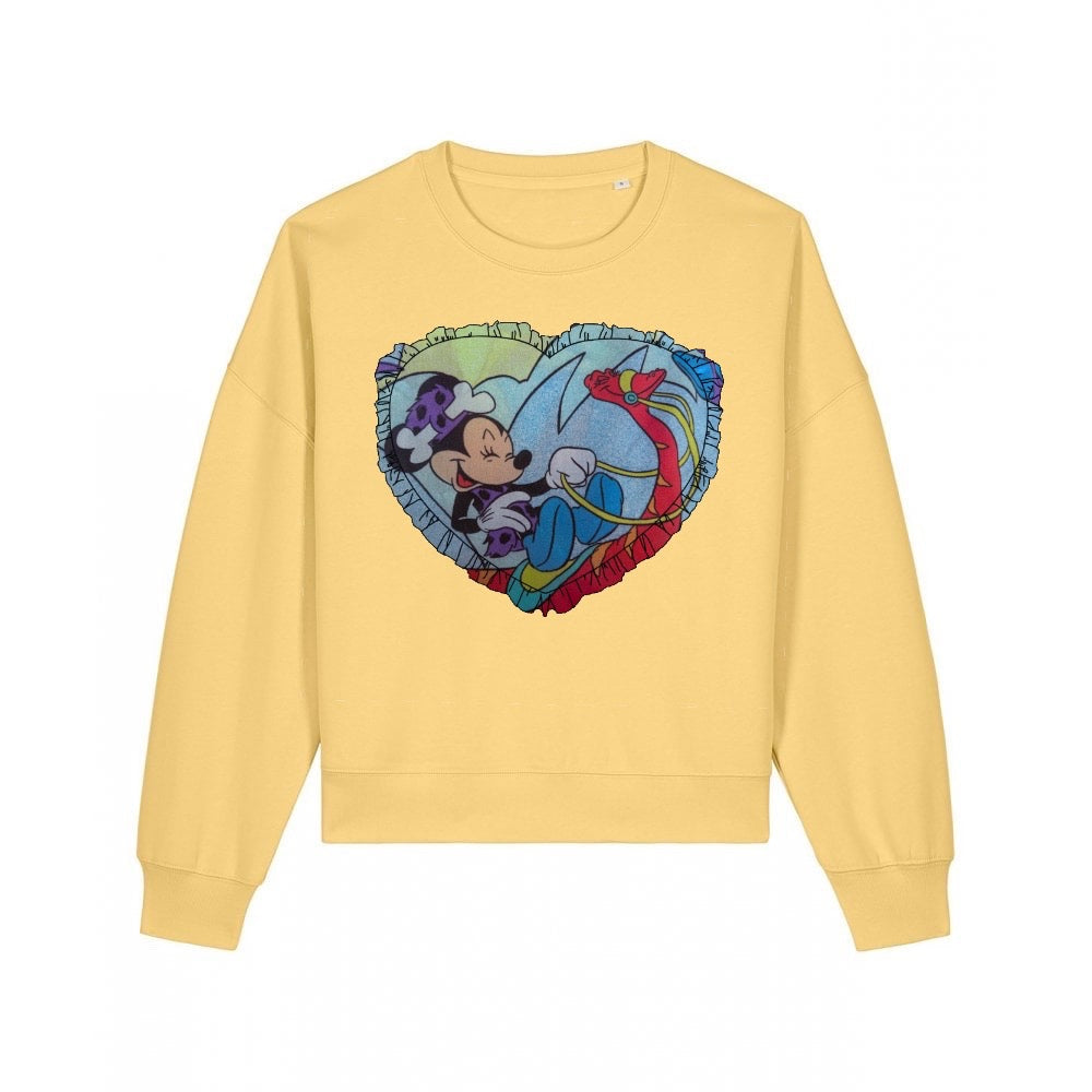 Custom Reworked Heart Duvet Jumper In This Fabric