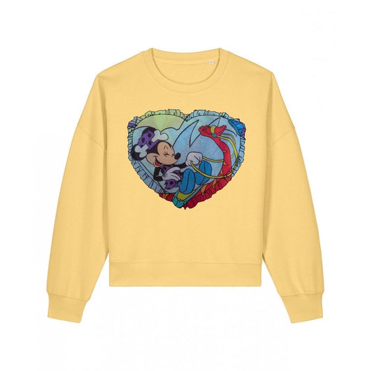 Custom Reworked Heart Duvet Jumper In This Fabric