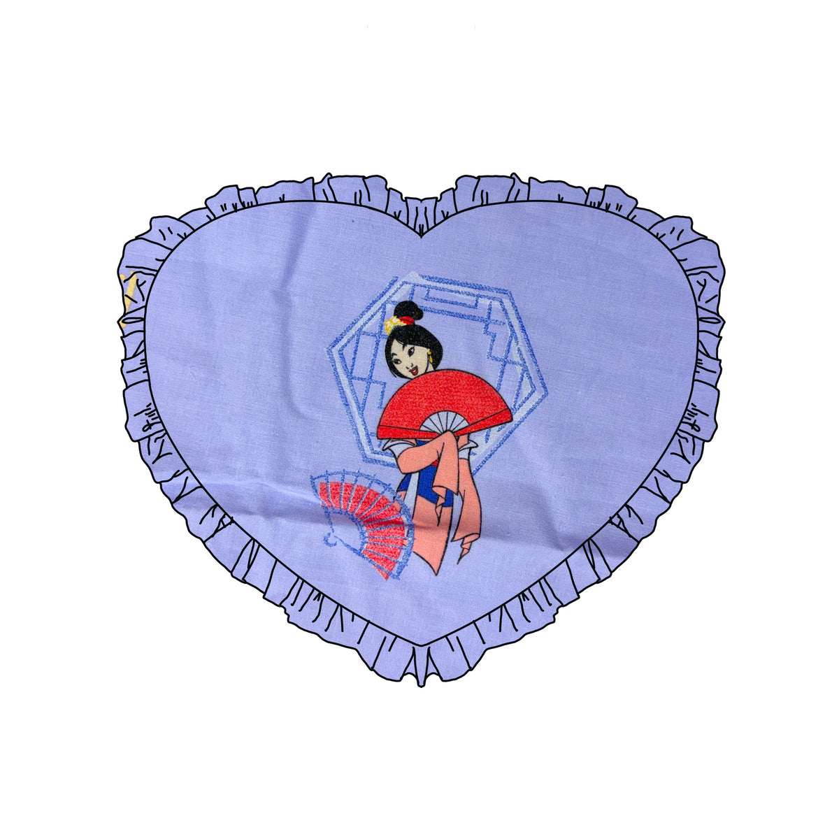 Custom Reworked Heart Duvet Jumper In This Fabric