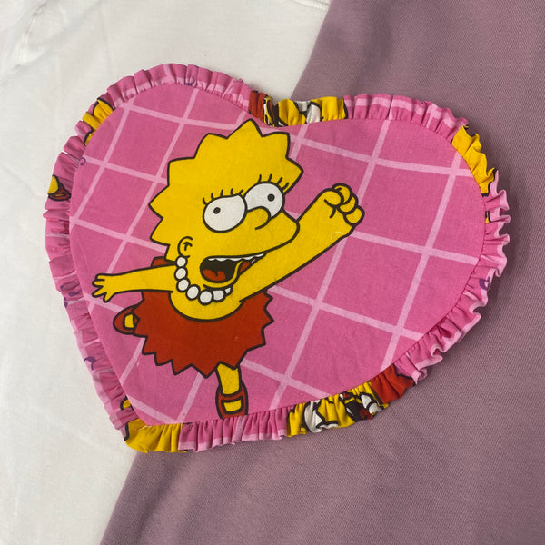 Custom Reworked Heart Duvet Jumper In This Fabric