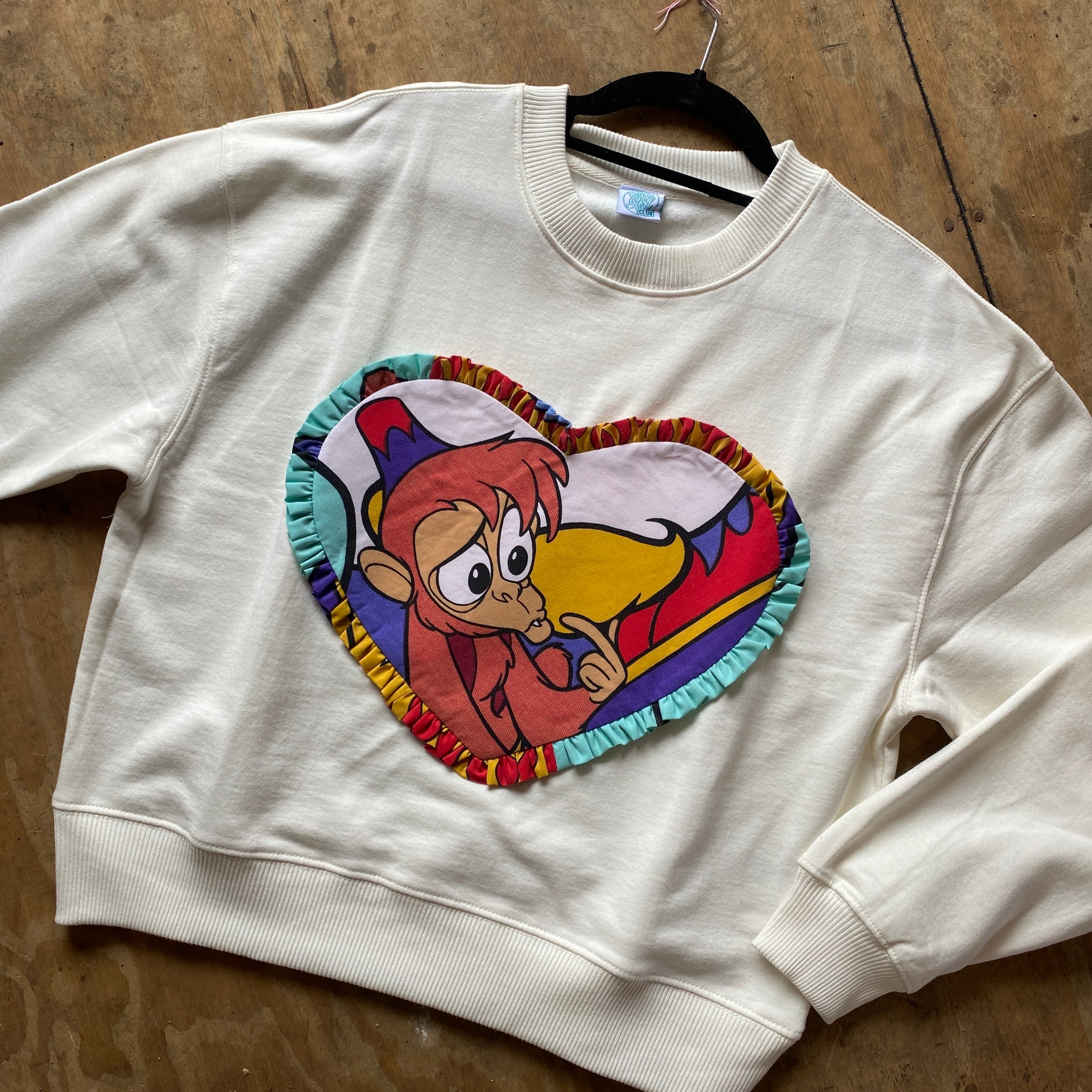 Small Reworked Heart Duvet Jumper In This Fabric