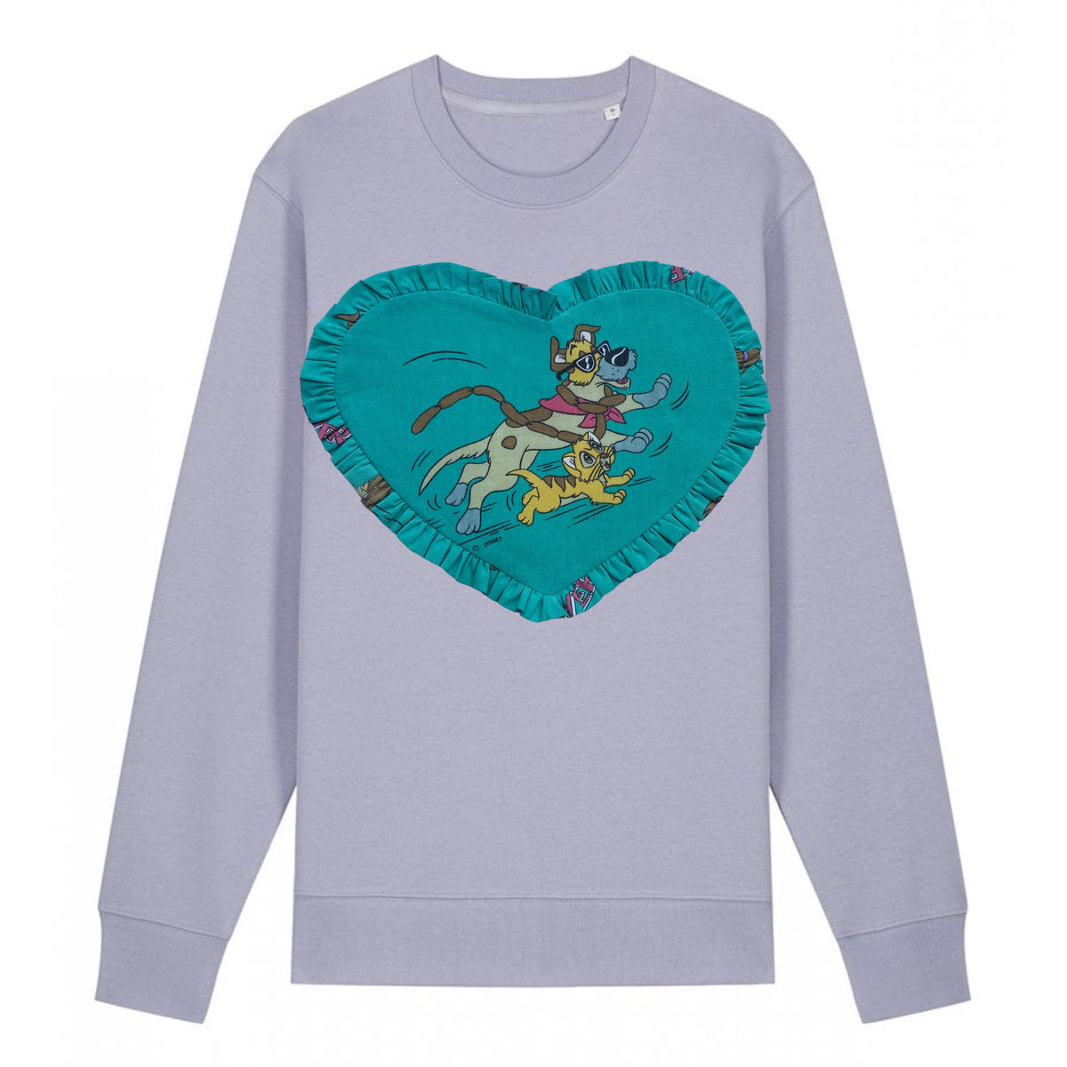Custom Reworked Heart Duvet Jumper In This Fabric