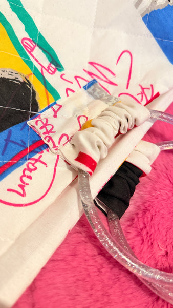 NKOTB bed sheet bag