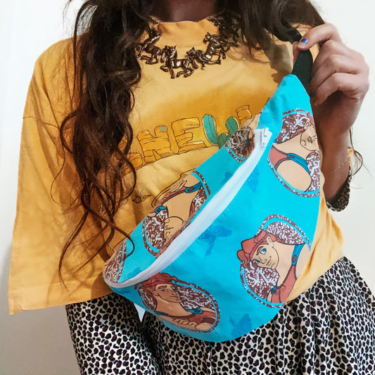 90's Bumbag / Fanny pack made from duvet covers (06)