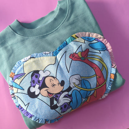 Custom Reworked Heart Duvet Jumper In This Fabric