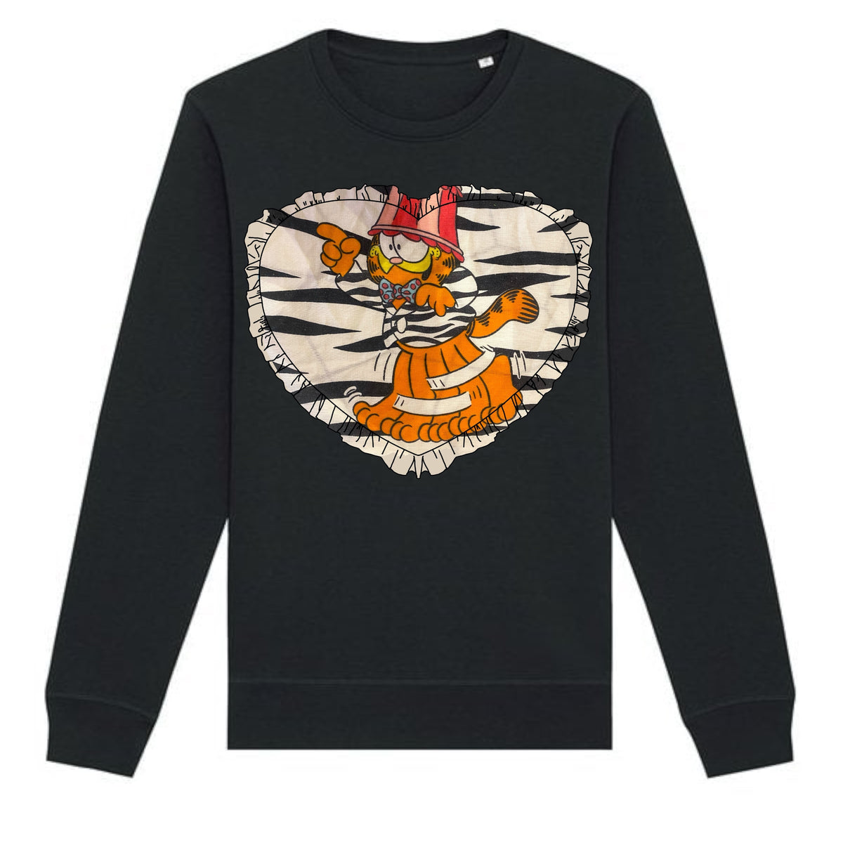 Custom Reworked Heart Duvet Jumper In This Fabric