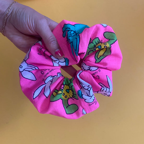 90’s scrunchies - Made from reworked duvets!