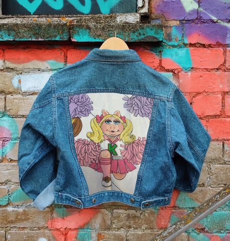 Send in your denim jacket + we'll sew on this panel!