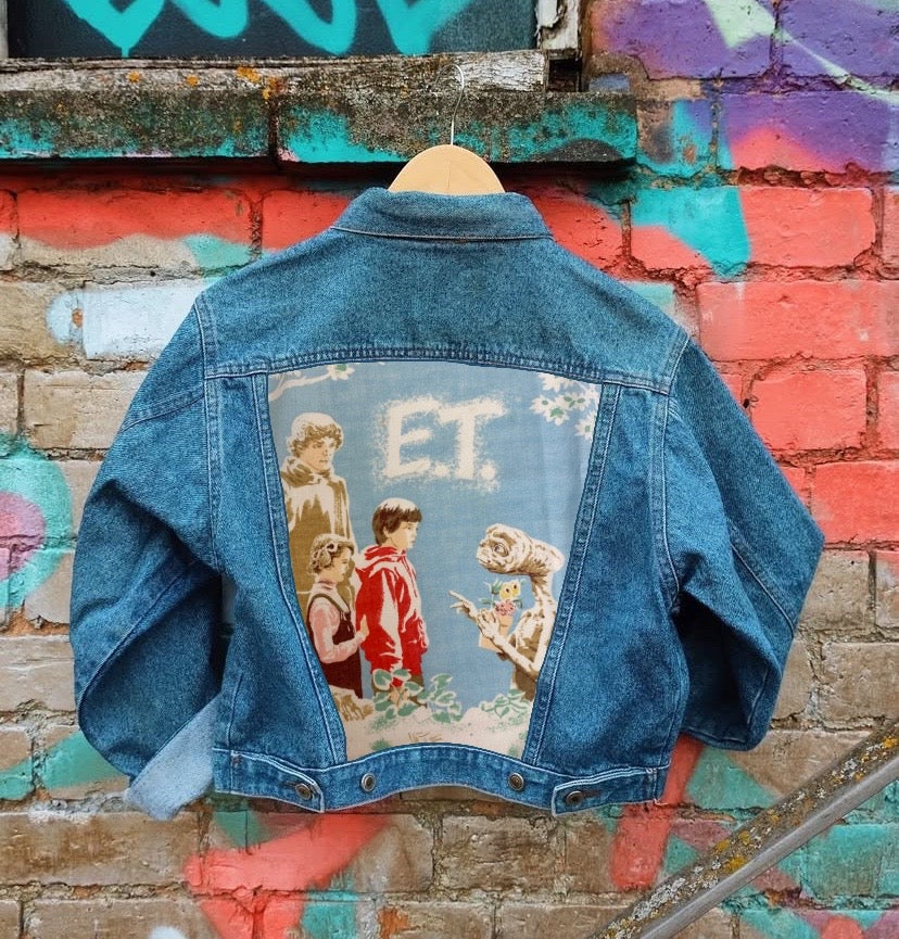 Send in your denim jacket + we'll sew on this panel!