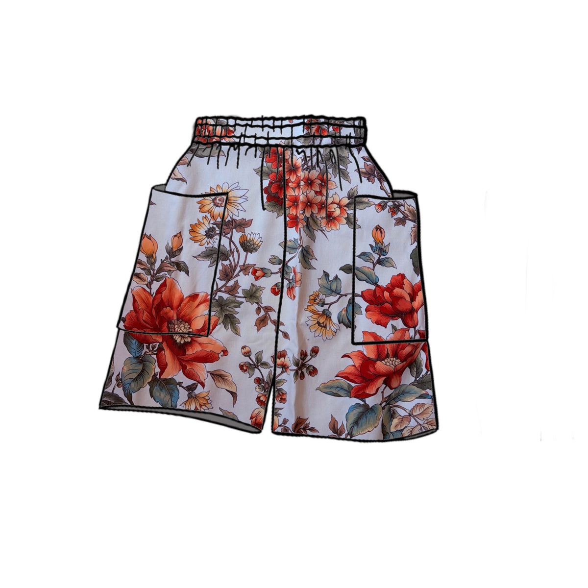 Bermuda Style Shorts w/ Elasticated Waist
