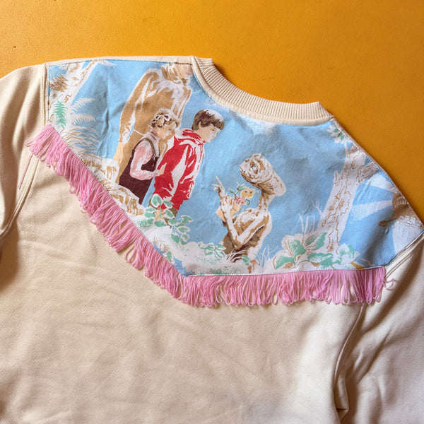 Custom Reworked Heart Duvet Jumper In This Fabric