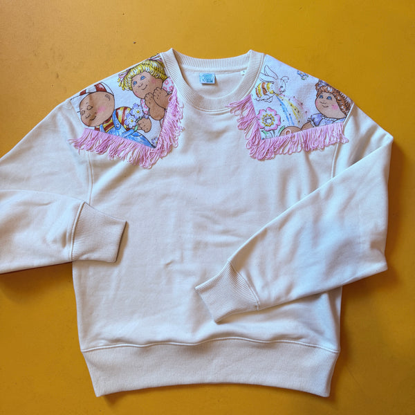 Custom Reworked Heart Duvet Jumper In This Fabric