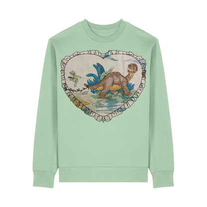 Custom Reworked Heart Duvet Jumper In This Fabric