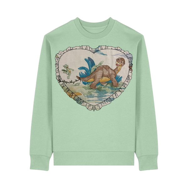 Custom Reworked Heart Duvet Jumper In This Fabric