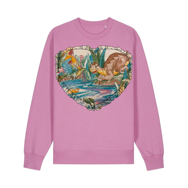 Custom Reworked Heart Duvet Jumper In This Fabric