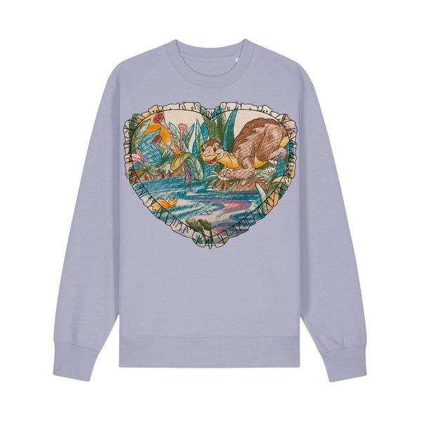 Custom Reworked Heart Duvet Jumper In This Fabric