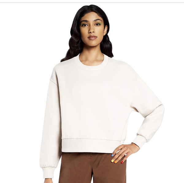 Small White Boxy Jumper
