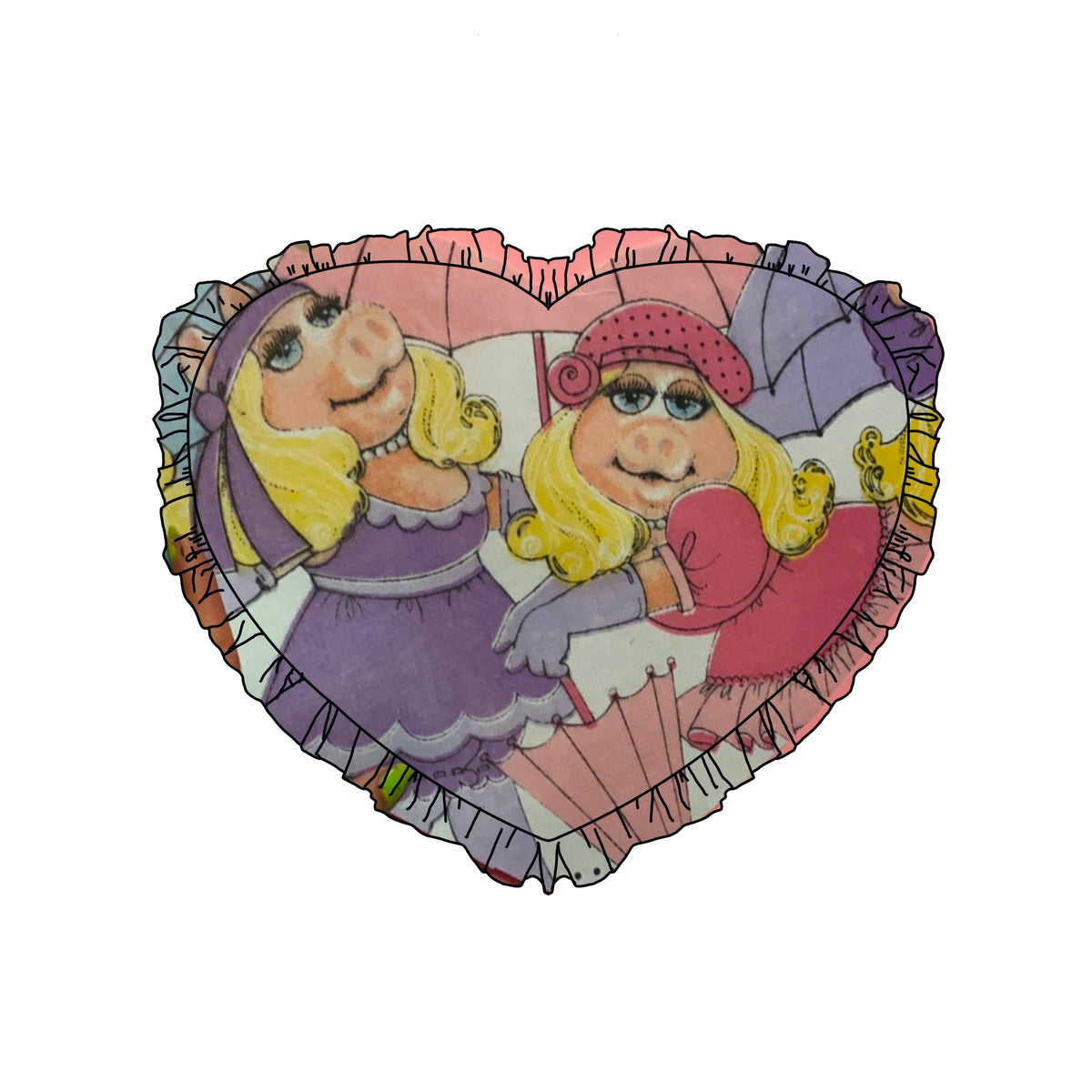 Custom Reworked Heart Duvet Jumper In This Fabric