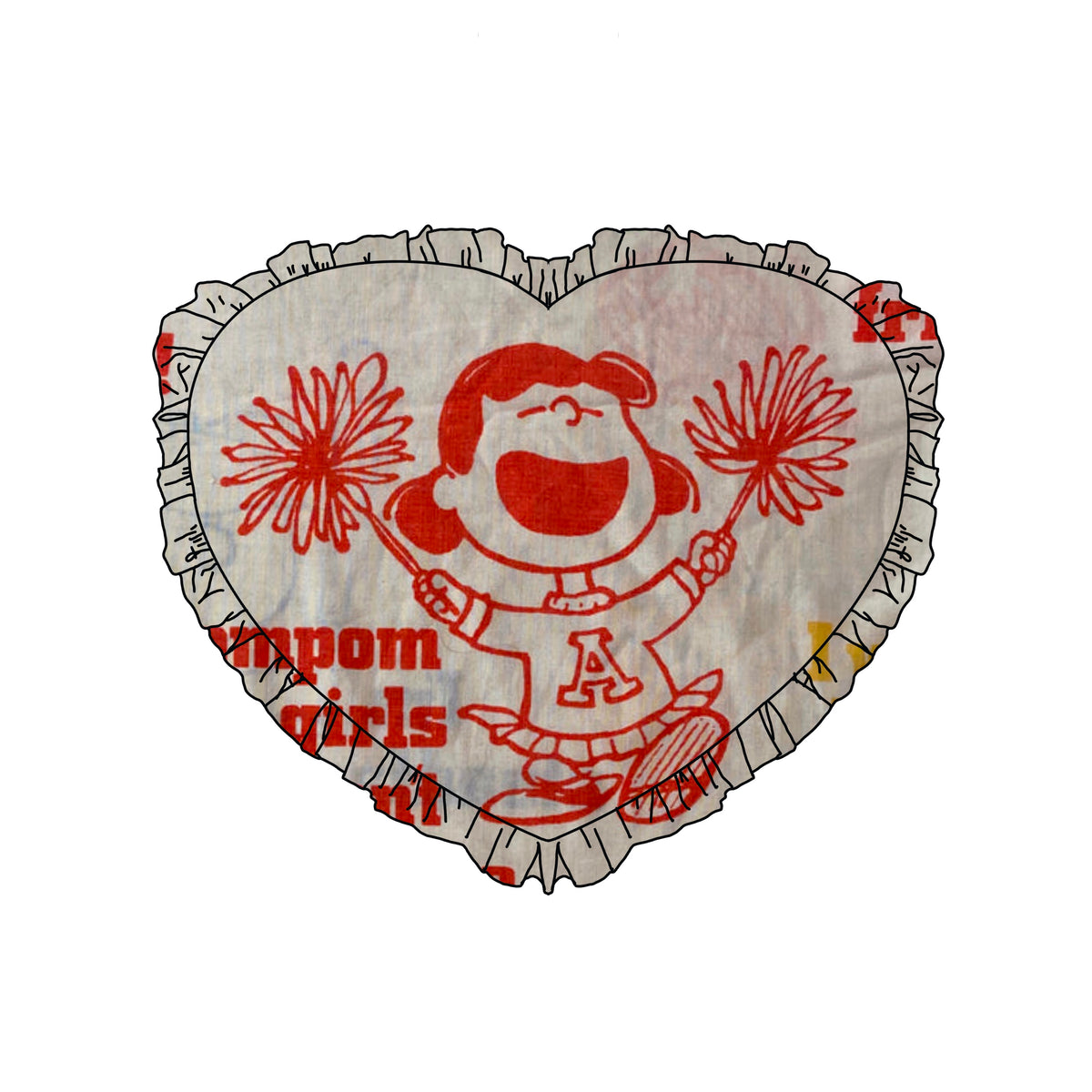 Custom Reworked Heart Duvet Jumper In This Fabric