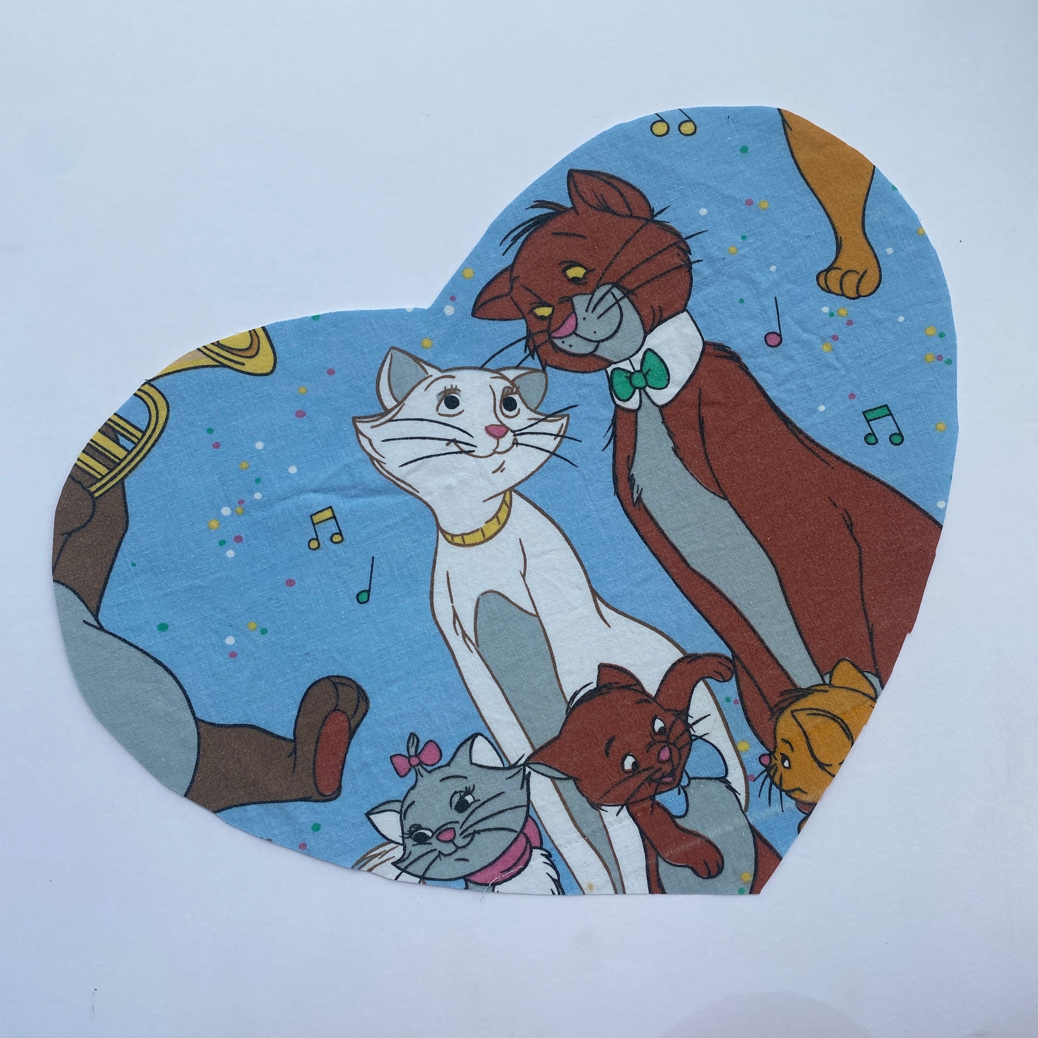 Custom Reworked Heart Duvet Jumper In This Fabric