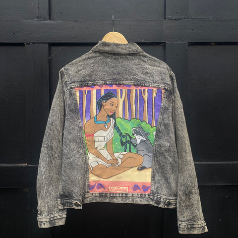 Denim Jacket made with Reworked Duvet Cover.