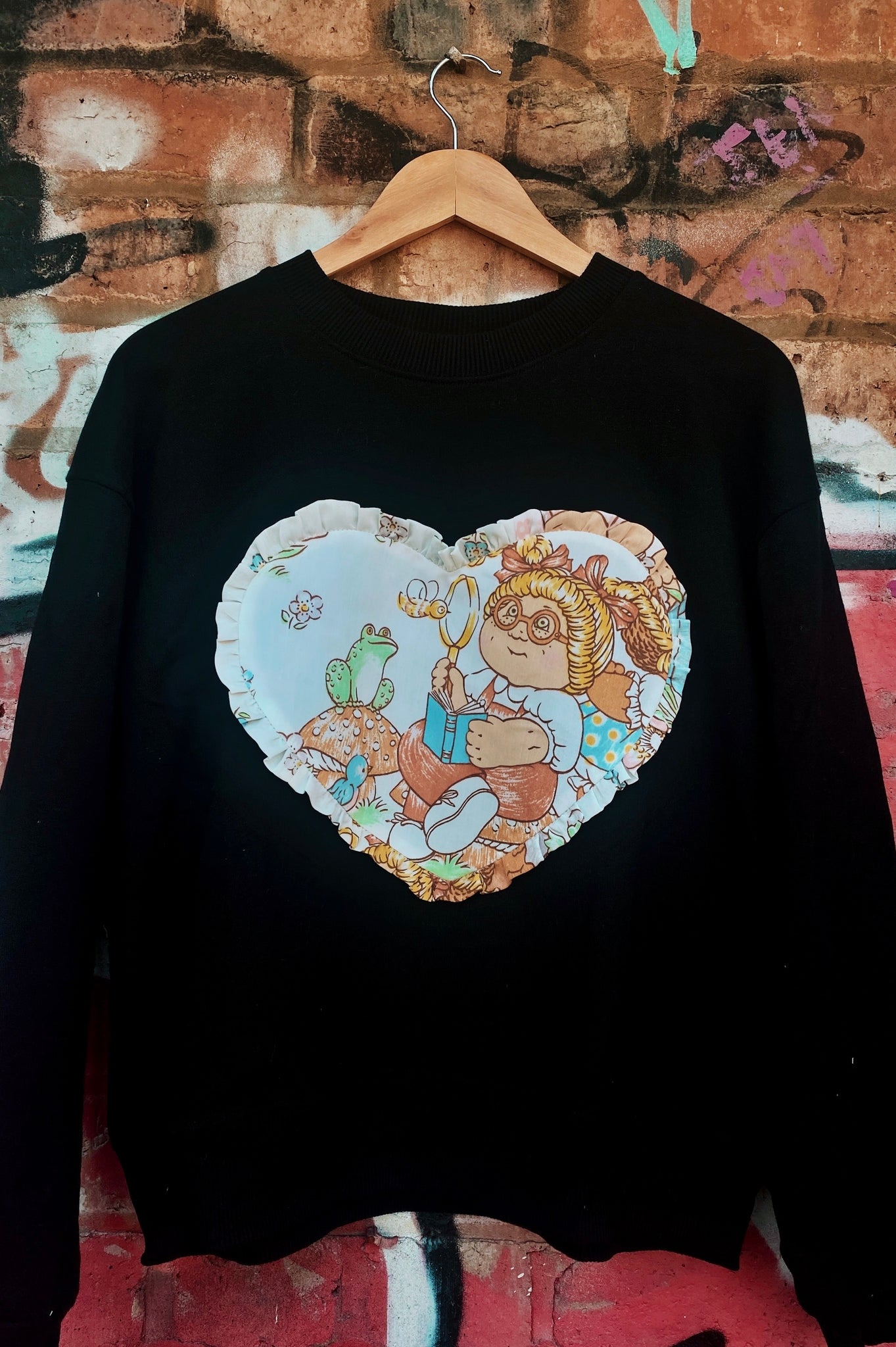 Custom Reworked Heart Duvet Jumper In This Fabric